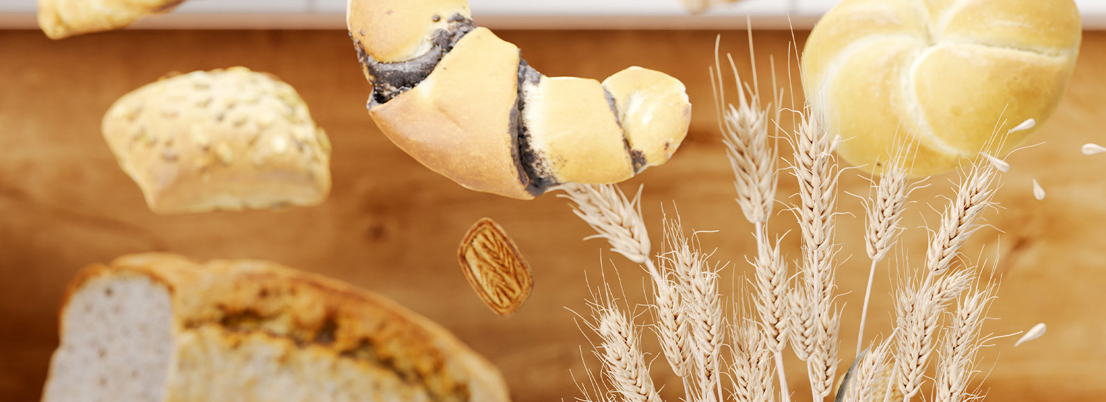 Foto de produtos que contêm glúten ilustrando o tema do artigo sobre benefícios de uma dieta sem glúten