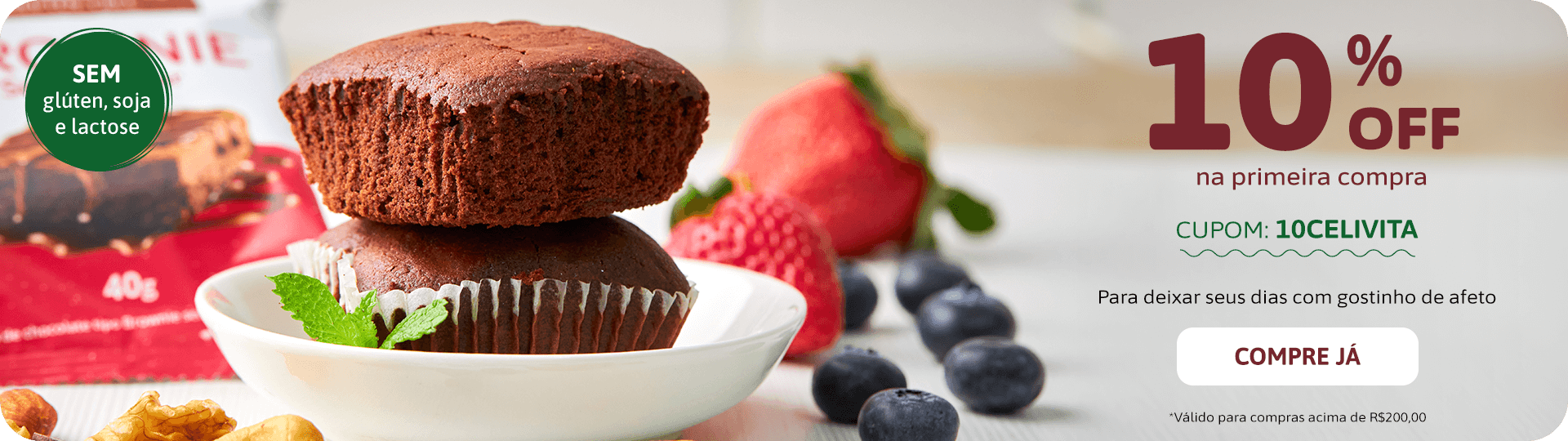 10% de desconto na primeira compra