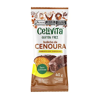 Bolinho de Cenoura Coberto com Chocolate 40G
