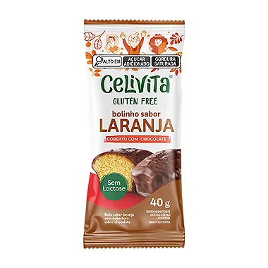 Bolinho de Laranja Coberto com Chocolate 40G