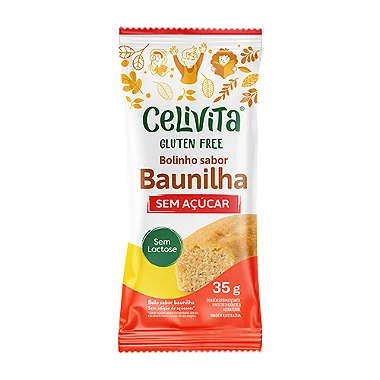Bolinho de Baunilha Zero Açúcar Sem Glúten 35G