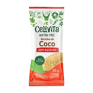 Bolinho de Coco Zero Açúcar Sem Glúten 35G